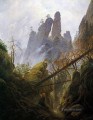 Barranco rocoso Romántico Caspar David Friedrich